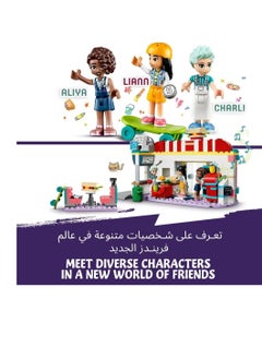 LEGO Friends Heartlake Downtown Diner Restaurant Playset, Toy for Kids Aged 6 Plus, Birthday Gift Idea with Liann, Aliya and Charli Mini-Dolls, 2023 Series Characters  - Image 4