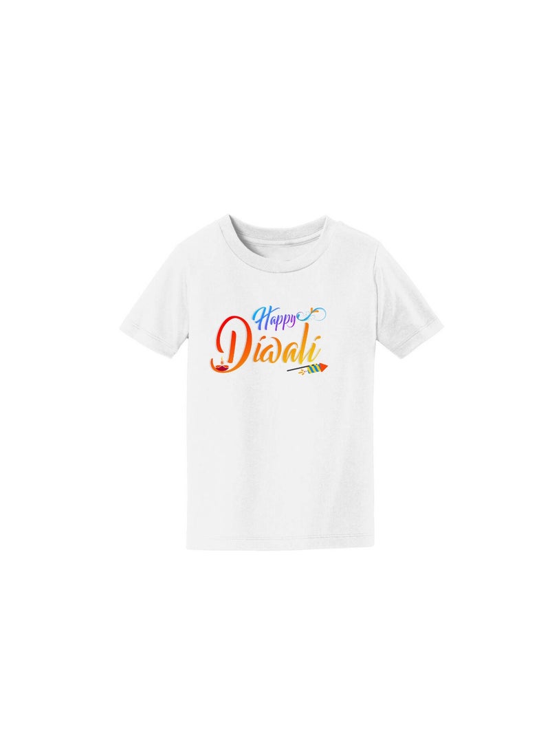 برينت شوب فور مي تي شيرت للأولاد من ديوالي - احتفل بعيد الأضواء مع تي شيرت احتفالي ومريح بأكمام قصيرة للأولاد - مثالي لحفلات ديوالي - Image 3