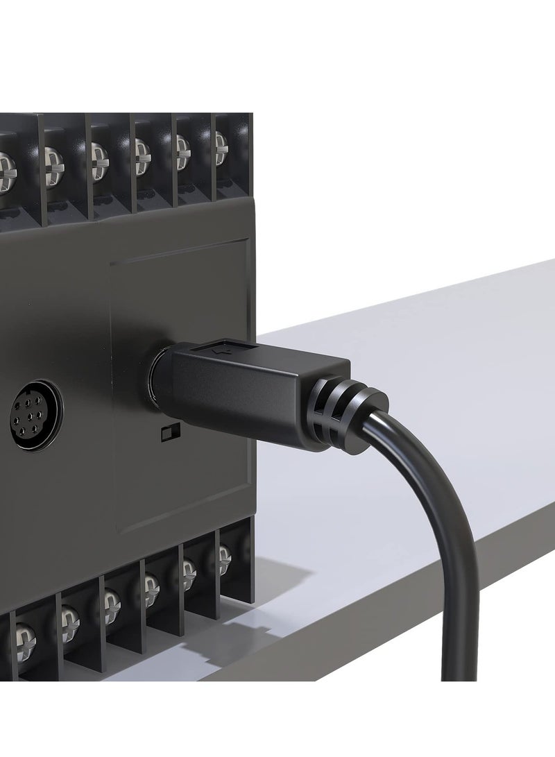 KASTWAVE 6ft Mini-DIN 8-pin Male to Male Cable, Copper Wire 8 PIN PLC Touch Screen Cable Suitable for JVC Subwoofer Replacement 8 Pin Cable Home Theater Audio,Black - Image 5