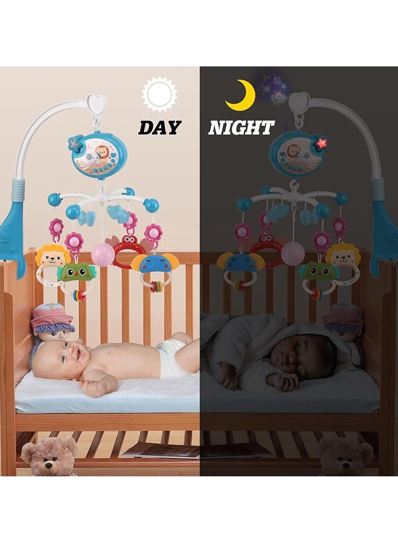 YelaJoy Baby Crib Mobile Toy, Hanging Rotating Rattles Crib Toy with Projector, Baby Crib Mobile with Music and Lights, Baby Crib Toys for Boys and Girls - Image 2