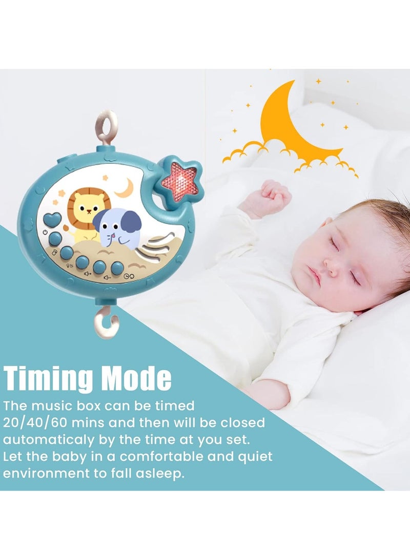 YelaJoy Baby Crib Mobile Toy, Hanging Rotating Rattles Crib Toy with Projector, Baby Crib Mobile with Music and Lights, Baby Crib Toys for Boys and Girls - Image 4