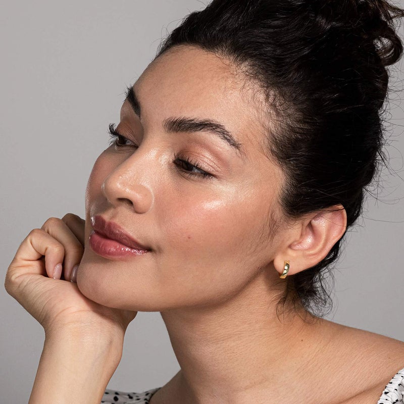 PAVOI 14K Yellow Gold Plated Sterling Silver Post Huggie Earrings | Small Hoop Earrings |Gold Earrings for Women - Image 4