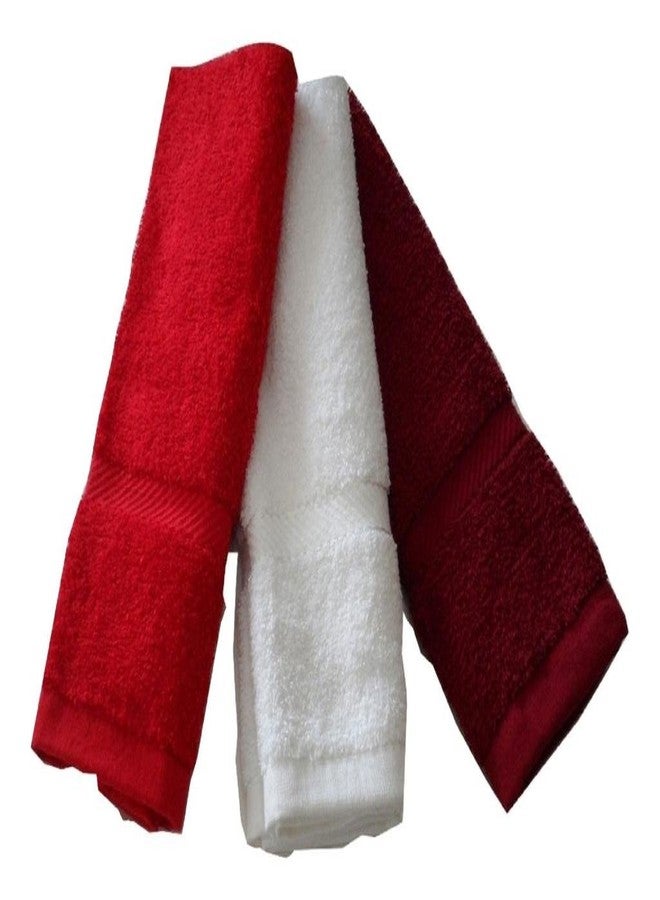 Snuggle Terry Cotton Hand Towels (40 x 60 cm) - Set of 3 - Image 1