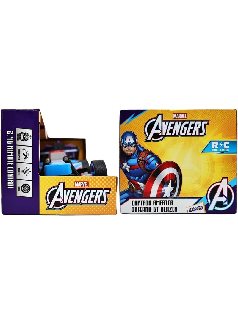 Captain America سيارة مارفل كابتن أمريكا إنفيرنو جي تي بليزر سي بي: 8 للتحكم عن بعد (104152) - Image 3