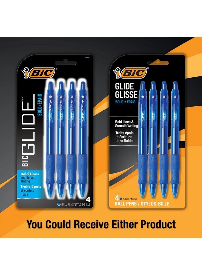 BIC VLGBP41-Blu Velocity Bold Retractable Ball Pen, Bold Point (1.6mm), Blue, 4-Count - Image 3