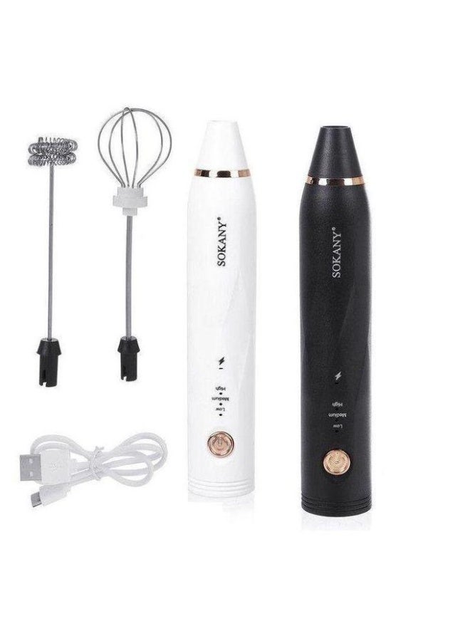 سوكاني خلاط يدوي سوكاني بمنفذ USB مع مضرب بيض 30 W Sk-201A متعدد الألوان - Image 1