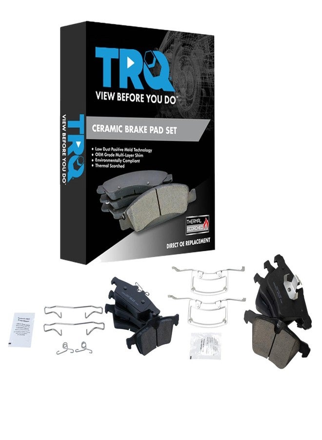 تي آر كيو وسادات فرامل TRQ سيراميك متوافقة مع سيارات جاكوار التالية: S-Type (2006-2008)، Super V8 (2005-2009)، XF (2009-2015)، XJ وXJR (2011-2016)، XK (2010-2015)، وXKR (2007-2009). - Image 1