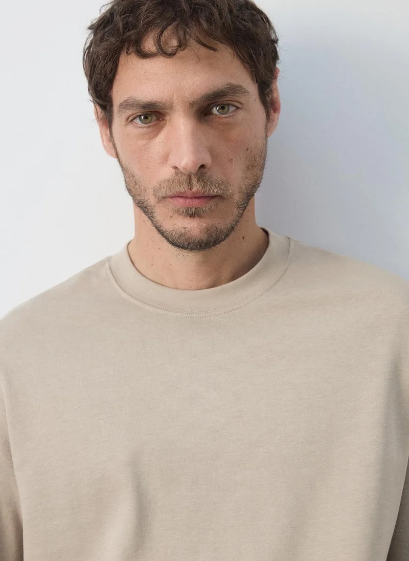 Mango Man 07-ARENA Relaxed-Fit 260-Gsm T-Shirt for Men | Best Price UAE