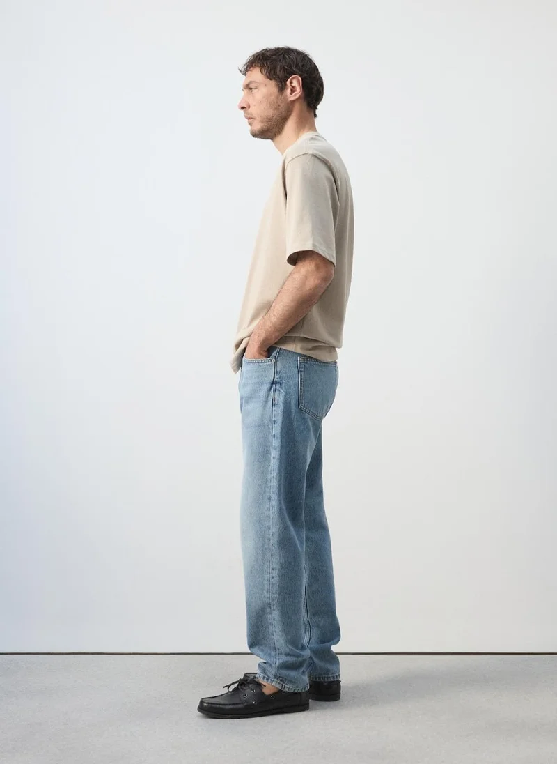 Mango Man 07-ARENA Relaxed-Fit 260-Gsm T-Shirt for Men | Best Price UAE