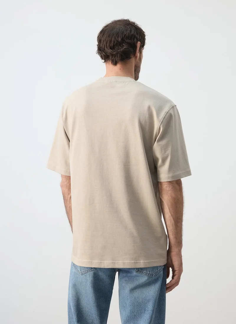 Mango Man 07-ARENA Relaxed-Fit 260-Gsm T-Shirt for Men | Best Price UAE