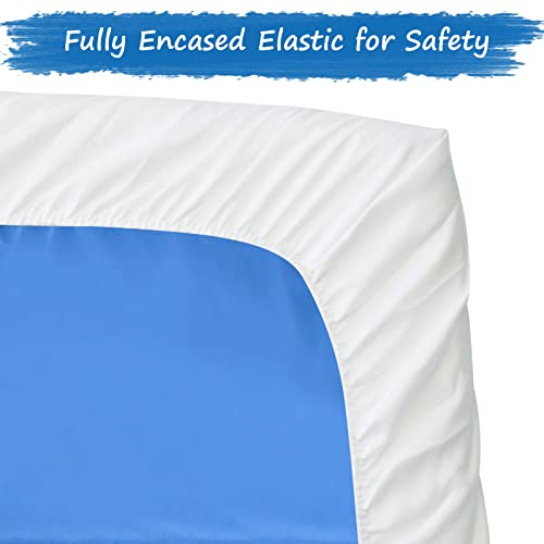 Coldwind Nap Mat Cover 19" x 45" x 4" Fit for ECR4Kids Everyday Folding Rest Mat, Super Soft & Breathable Microfiber Baby Nap Mat Sheet for Preschool or Day Care, Boys and Girls, White - Image 3