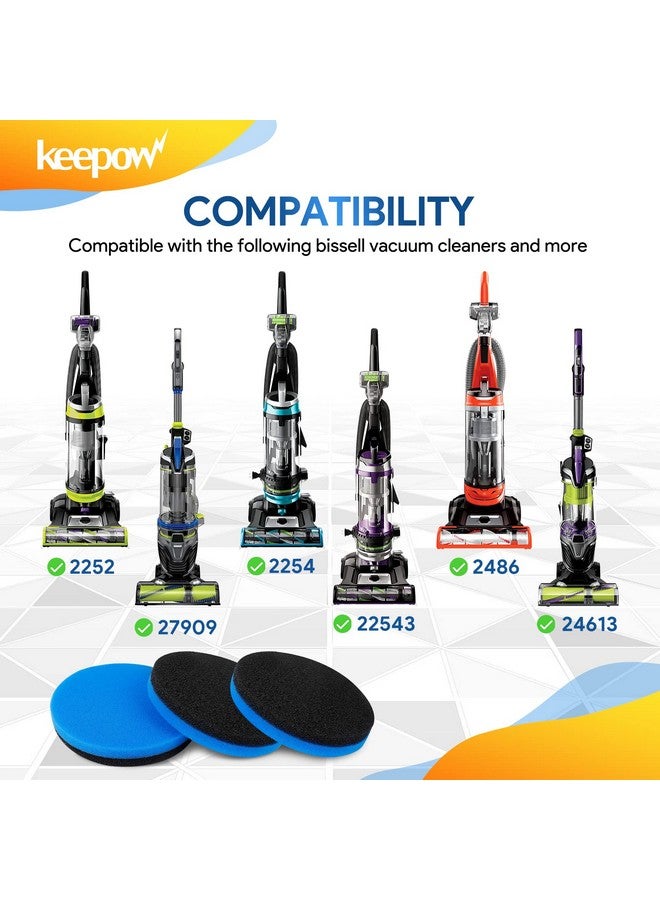 KEEPOW Febreze Vacuum Filter Compatible with Bissell Cleanview & PowerGlide Pet Vacuum, 3 Pack, Part #12141 - Image 2