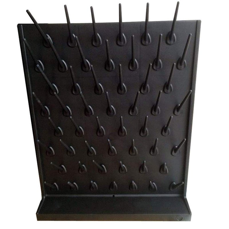Lab Supply Drying Rack Pegboard BenchtopWallMount Laboratory Glassware Detachable Pegs Lab Drying Draining Rack Cleaning Equipment 52 Pegs Grey