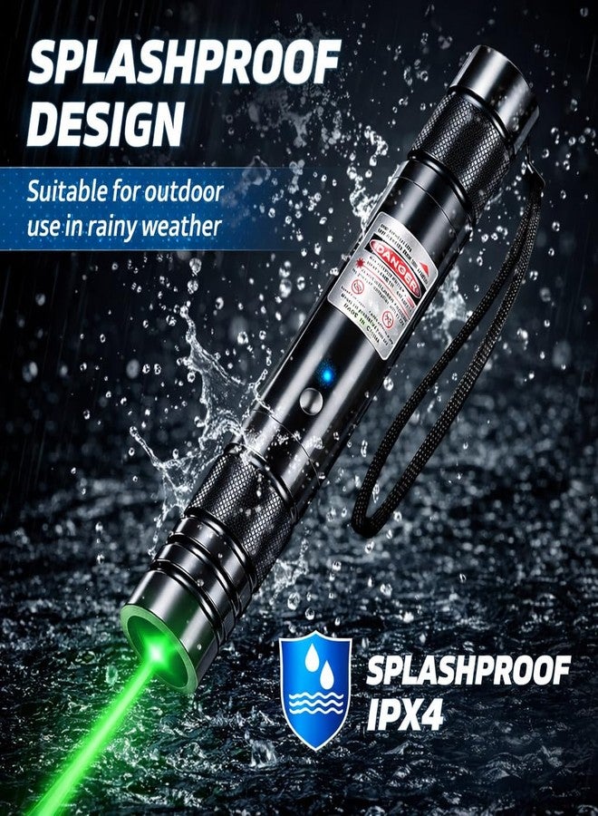 Fire Turtle مؤشر ليزر أخضر على شكل سلحفاة نارية، عالي الطاقة بمدى 2000 متر، مؤشر بعيد المدى للقطط، للعروض التقديمية، ومراقبة النجوم، والمشي لمسافات طويلة (شعاع أخضر) يعمل ببطاريتين AAA - Image 5