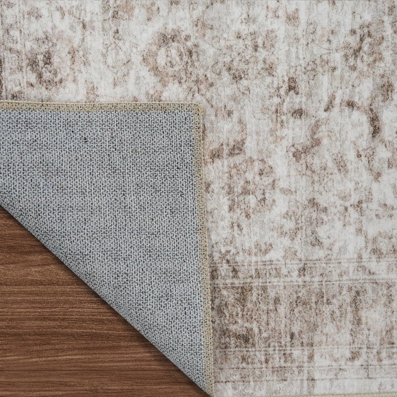 RUUGME Living Room 9x12 Area Rugs - Large Boho Rugs for Living Room Stain Resistant Carpet Vintage Tribal Rugs for Bedroom with Non Slip Backing Home Decor Floor Decoration Mat 9x12 Beige/Brown - Image 5