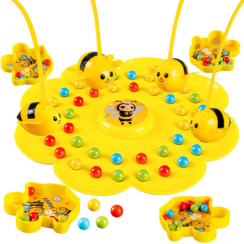 Bee Picking Beans Children's Educational Board Game for Attention Training, Multiplayer, Magnetic Version - Image 5
