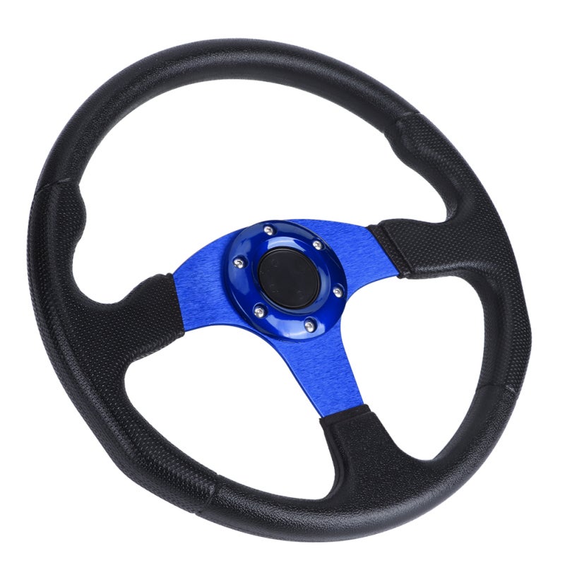 14in Steering Wheel: High-Quality PU And Aluminum Alloy Material - Lightweight Comfortable Grip Sport Steering Wheel For Car Interior Upgrade - Image 3