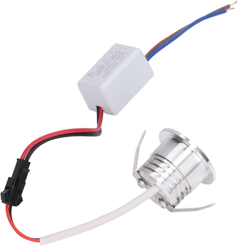 تصميم أنيق متعدد مصباح Drfeify Mini COB سبوت لايت مع تبديد حراري فعال، إضاءة LED مدمجة في السقف بقدرة 3 واط لغرفة المعيشة الداخلية، من الألومنيوم الفضي (ضوء أبيض ساطع 6000 كلفن) - Image 5
