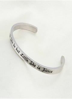 KUIYAI Stainless Steel Quote Engraved Bracelet Grey/Black KUIYAIView Catalog Details 