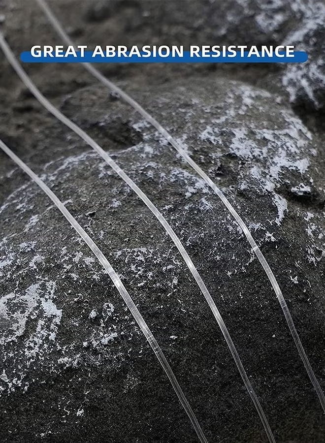 GIFT 500M Nylon String Fishing Line Cord Clear Fluorocarbon Strong Monofilament Wire Flexible Wear-resistant Super Pulling Force Cut for Hanging Decorations Beading Crafts Kite - Image 2