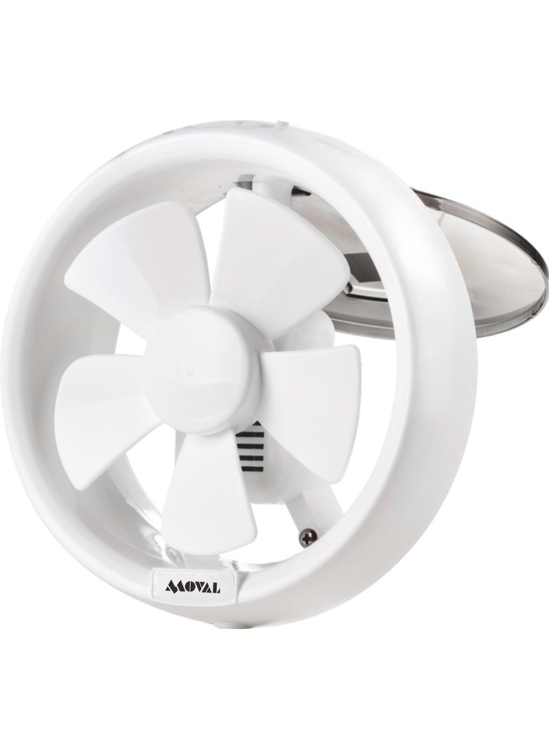 Moval 200mm Wall Exhaust Fan 20W 1700RPM 55dBA Kitchen Bathroom 220-240V