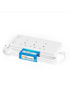 meross Meross Smart Power Strip, 6 Outlets + 4 USB Ports Smart Extension Lead, Compatible with Apple HomeKit  - Image 1