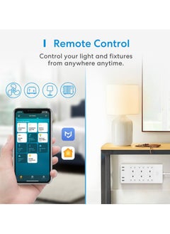 meross Meross Smart Power Strip, 6 Outlets + 4 USB Ports Smart Extension Lead, Compatible with Apple HomeKit  - Image 5