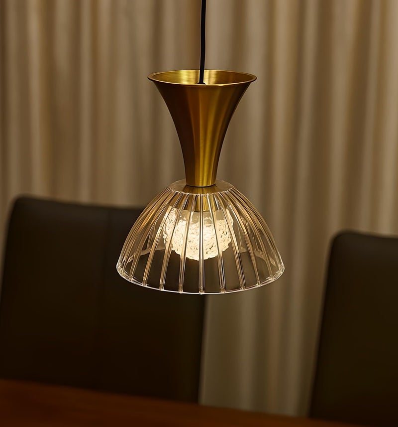 FILLISKA® Luxurious Hanging/Pendant Light. Warmwhite Light (Acrylic & Gold Finish-551) - Image 1