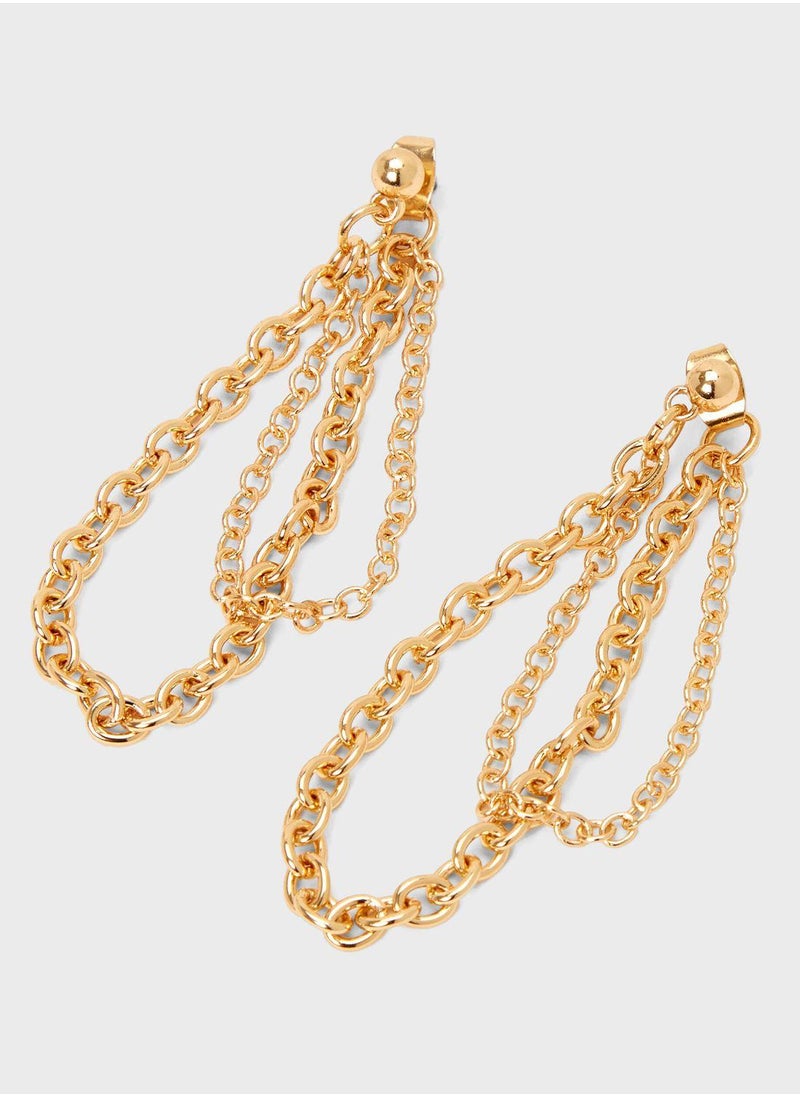 Claires Kids Chain Drop Earrings 
