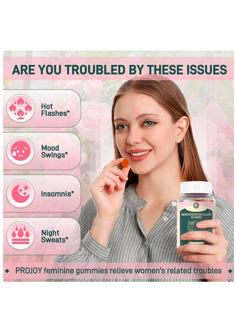Nutrition Vital Source Nutrition Premium Feminine Balance Gummies for Women’s Health Wellness Immune Support Vegan Gluten Free Hawaiian Pineapple 60 Gummies 30 Servings New Packaging  - Image 2