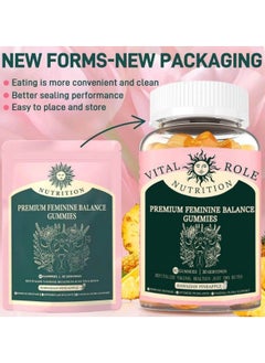 Nutrition Vital Source Nutrition Premium Feminine Balance Gummies for Women’s Health Wellness Immune Support Vegan Gluten Free Hawaiian Pineapple 60 Gummies 30 Servings New Packaging  - Image 1