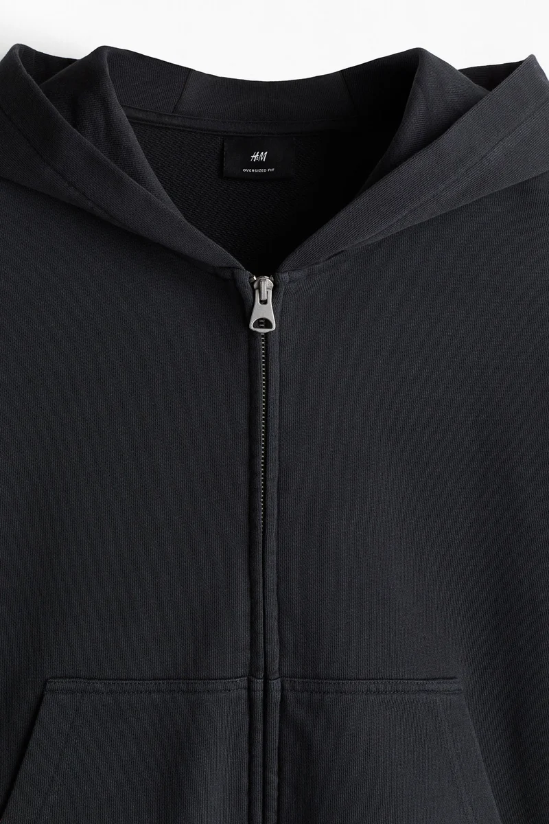 H&M Oversized Fit Zip-through hoodie