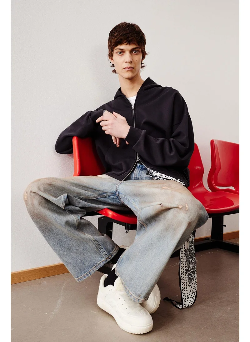 H&M Oversized Fit Zip-through hoodie