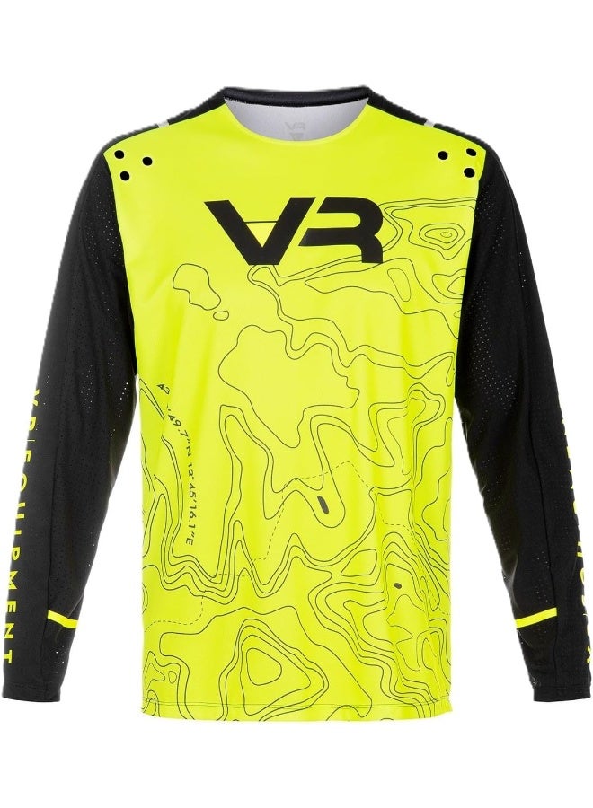 VR46 Valentino Rossi RACING MX JERSEY, YELLOW, M - Image 1