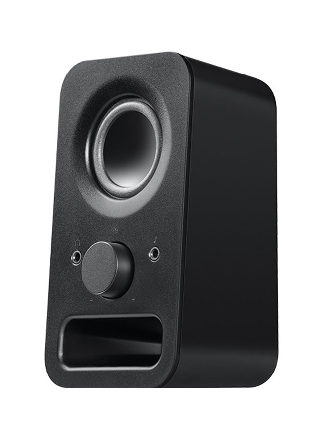 Logitech Z150 Compact Multimedia Stereo Speakers, 3.5mm Audio Input, Integrated Controls, Headphone Jack, Computer/Smartphone/Tablet/Music Player Midnight Black - Image 2