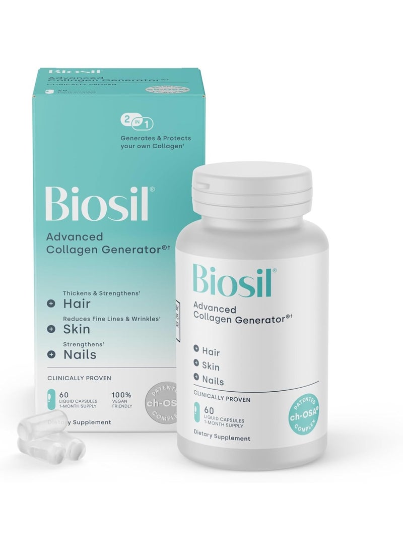 Biosil Hair/Skin & Nail Capsules 60 Pieces - Image 1