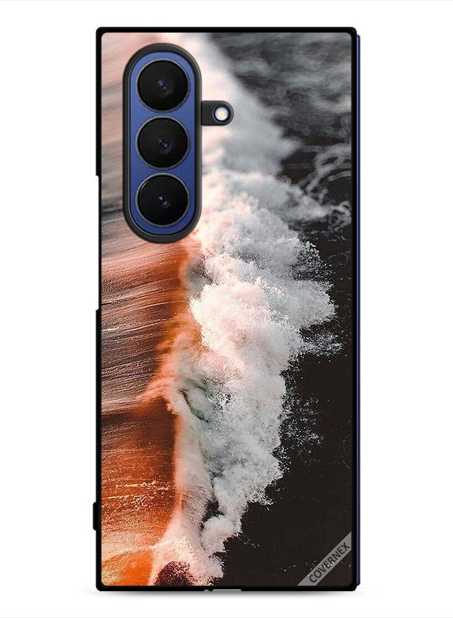 Covernex Samsung Galaxy Z Fold7 Protective Case Cover Sea Water Wave - Image 1
