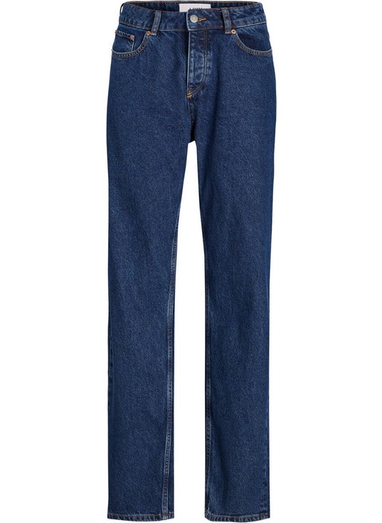JJXX High Waist Mom Fit Navy Blue Women's Trousers 12203720  - Image 3