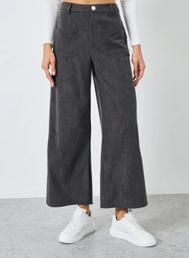 تايك تو بنطال كوردروي بأرجل واسعة