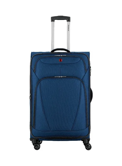 Wenger Beaumont Lite  Medium Softside Expandable 80cm Check-In Luggage Trolley Blue - 612384
