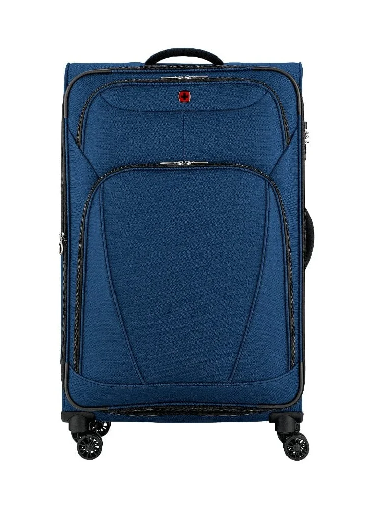 Wenger Beaumont Lite  Medium Softside Expandable 80cm Check-In Luggage Trolley Blue - 612384