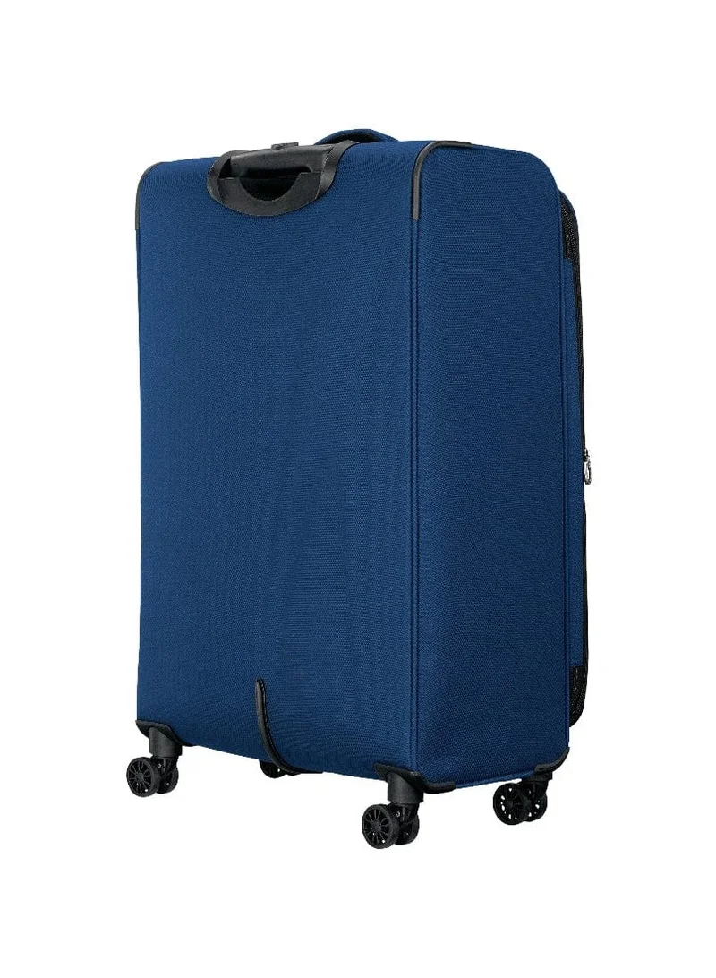 Wenger Beaumont Lite  Medium Softside Expandable 80cm Check-In Luggage Trolley Blue - 612384
