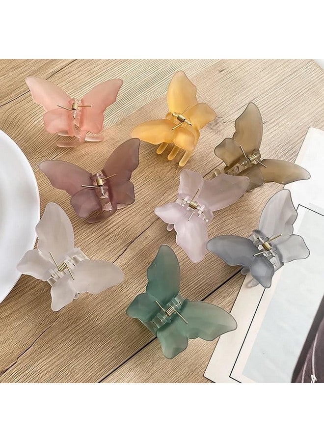 LIVECOOL Hair Claw Matte Woman Girls Hairstyle Clips Barrettes hair Clutcher hair Claw clips tight grip no slip hair clutcher women and Girl hair accessories (3Pcs +1Free, Butterfly Claw) - Image 4