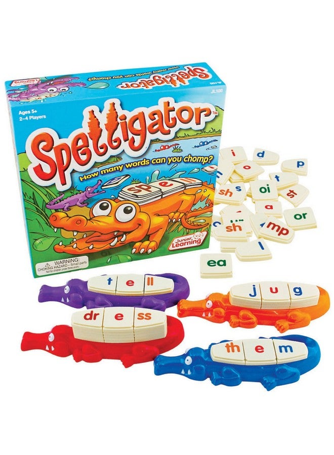 Junior Learning Spelligator Word Building Game, Ages 5-9, Phonemic Awareness, 75 Letter Tiles - Image 2