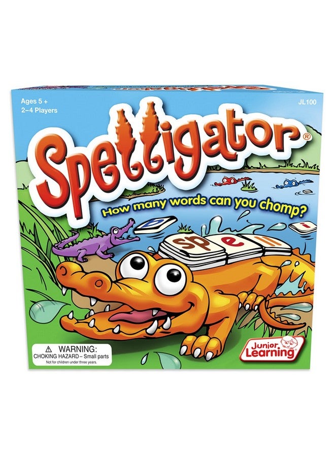 Junior Learning Spelligator Word Building Game, Ages 5-9, Phonemic Awareness, 75 Letter Tiles - Image 1