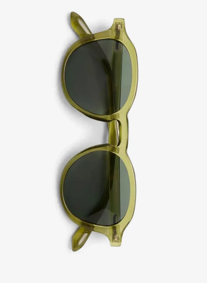 Mango Man  Semi-transparent frame sunglasses for Men | Best Price UAE