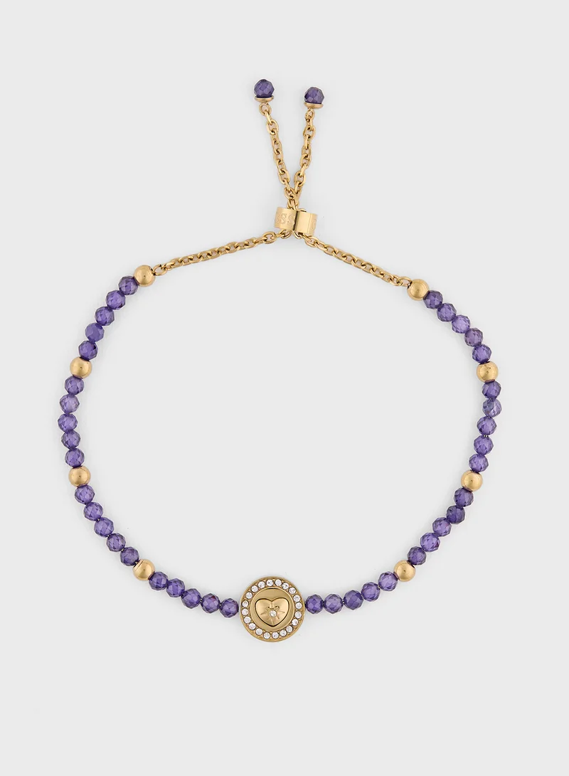 جس Beads & Heart Bracelet