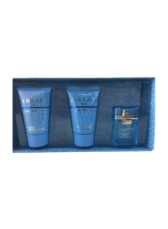 VERSACE Eau Fraiche Gift Set EDT 5, Shower Gel 25, After Shave Balm Miniature 25ml - Image 4