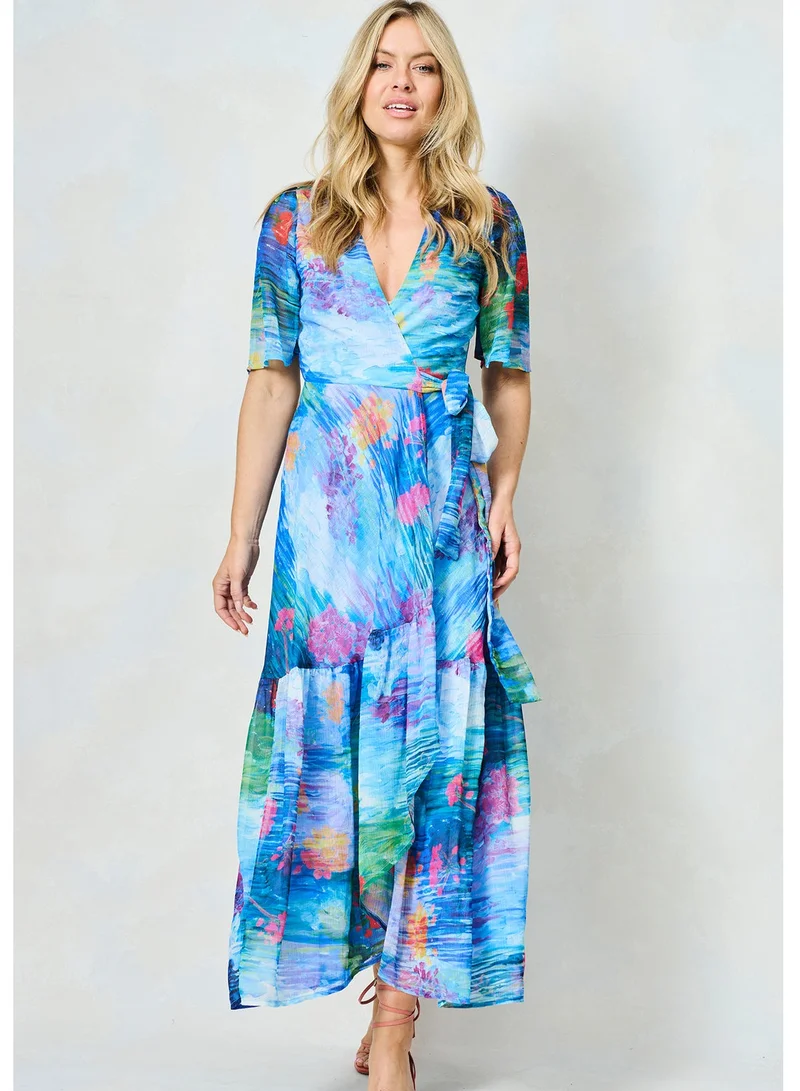Hope & Ivy Floral Chiffon Dress