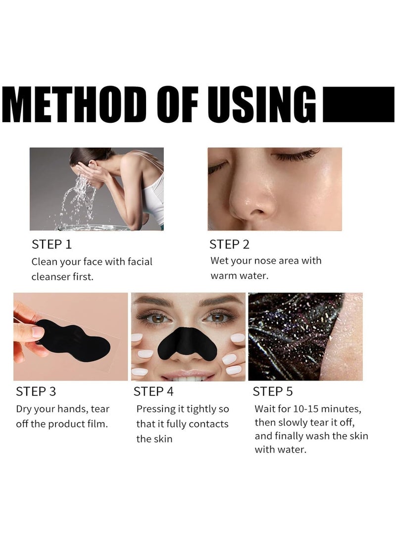 إيلهو رقعة الأنف العميقة للتنظيف ، شرائط الأنف لإزالة الرؤوس السوداء ، ينظف غشاء الأنف ، يزيل انسداد المسام ، فعال لإزالة حب الشباب والرؤوس السوداء 10 قطع - Image 4